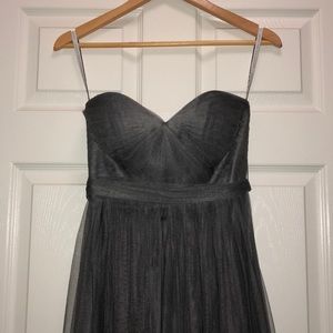 Size 0 Jenny Yoo Convertible Formal Dress in Grey